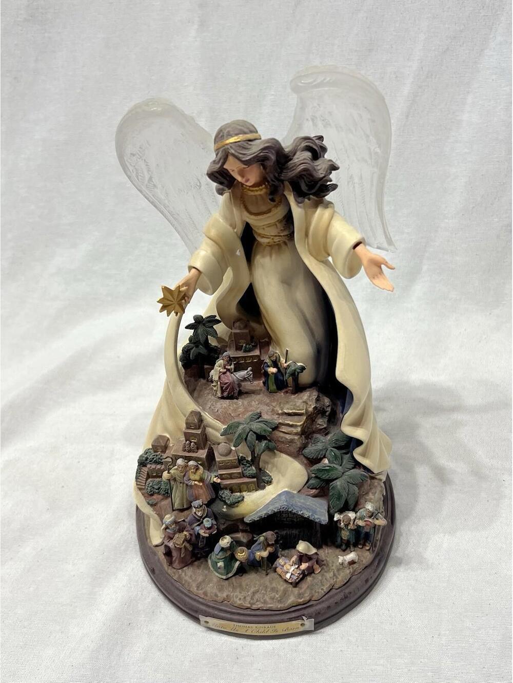 Thomas Kinkade "Unto Us a Child is Born” Angel Nativity Masterpiece